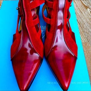 John Fluevog red shoes 37.5